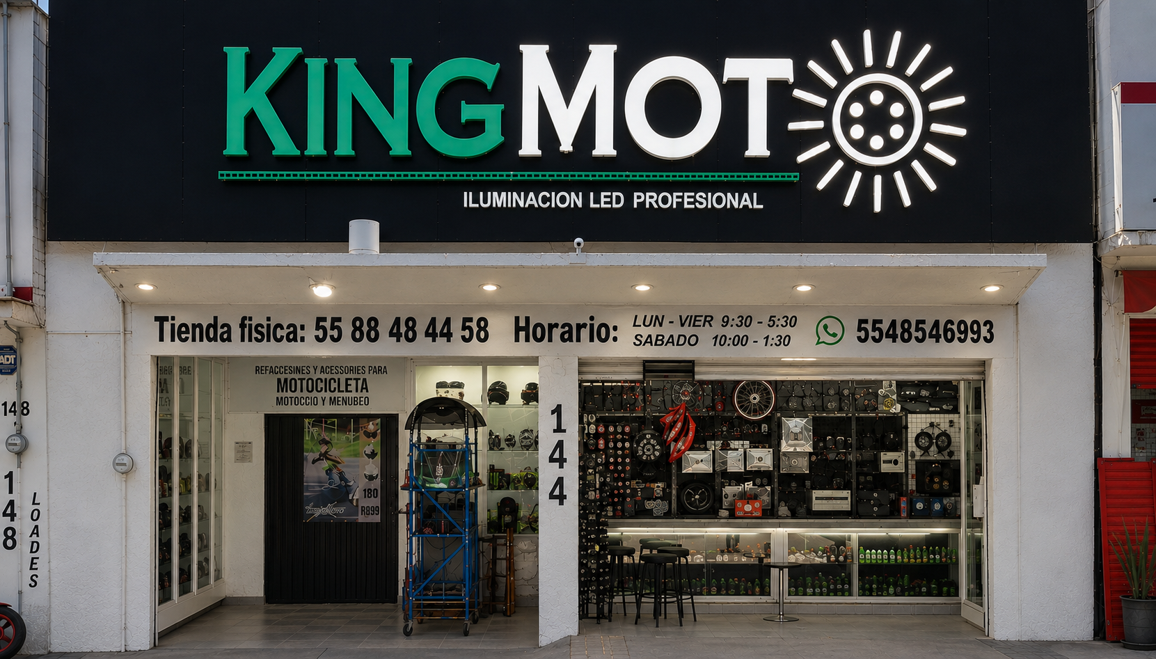 Fachada de la tienda KingMoto CDMX